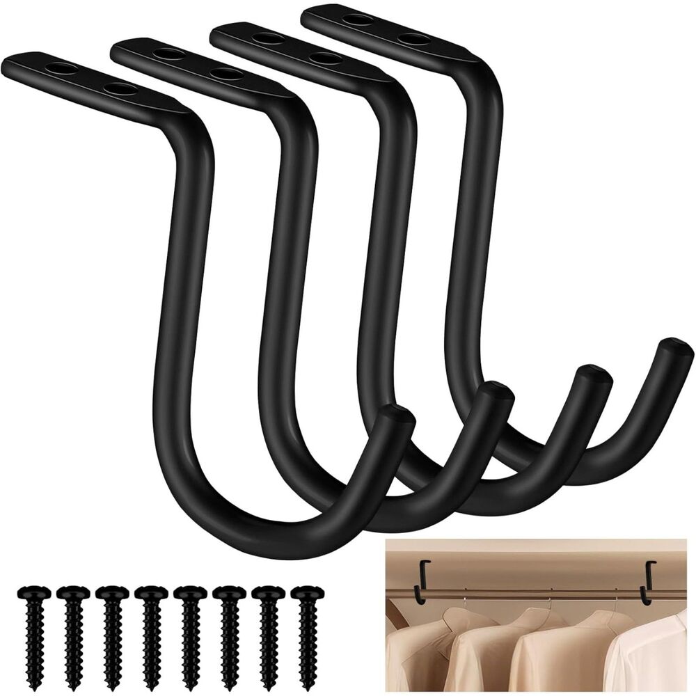 4 Pcs Closet Rod Center Supports, 12L-181H008